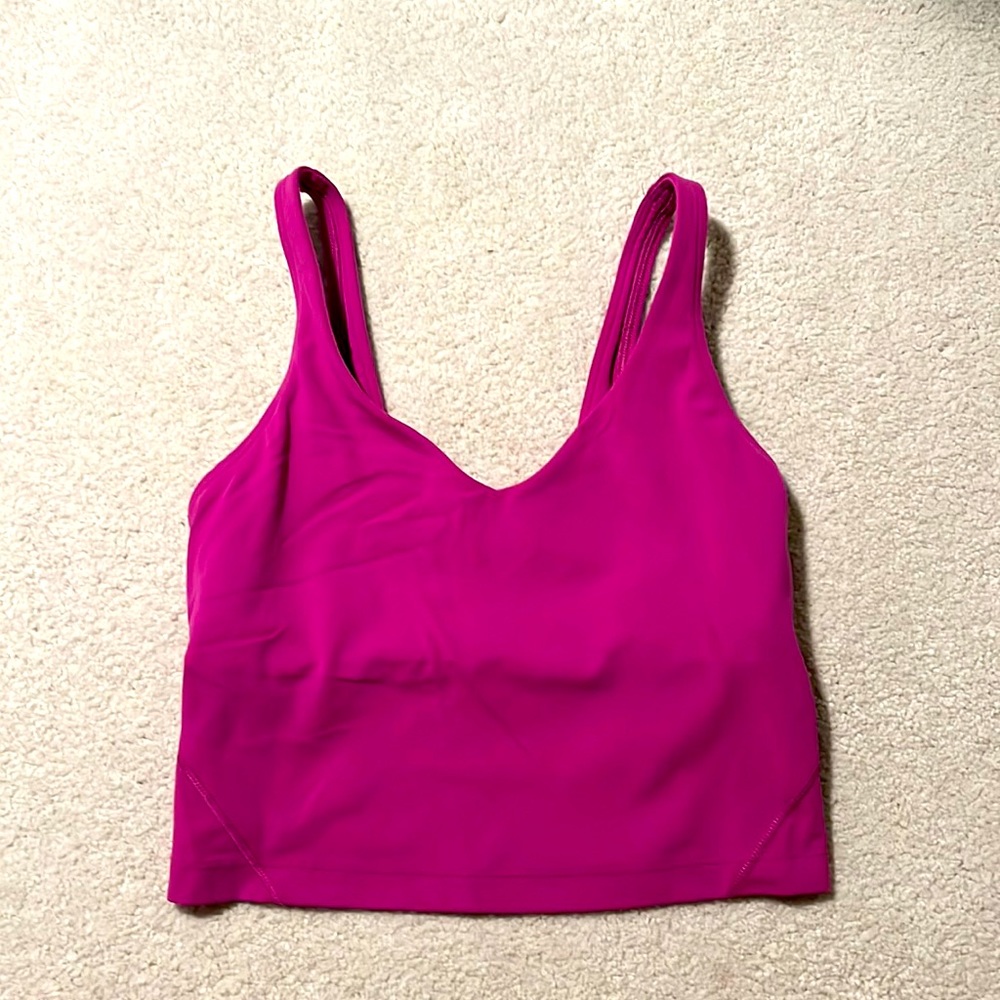lululemon align tank size 2 pinkish purple